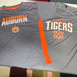 Two XL Auburn Tee Shirts, one made by Champion and the other by Knight
